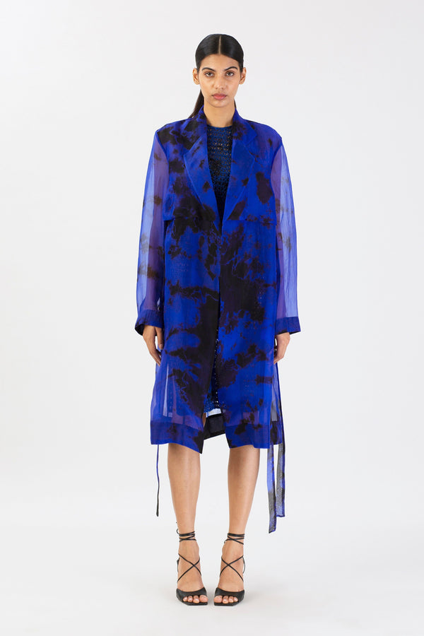 【louren】volume flare trench coat Utility Volume Sleeve Trench Coat | Karen Millen