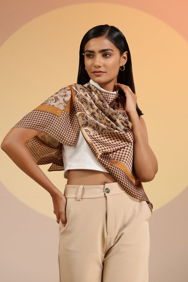 Dusala - Seiarra Silk Square Scarf - Elahe