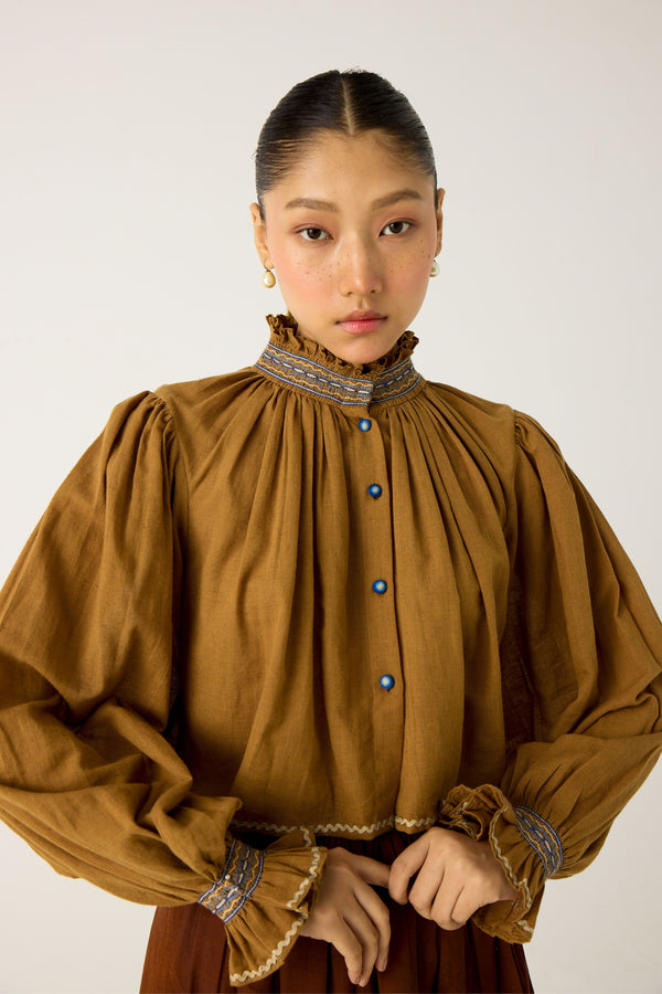 SAMPLE-Elixir Top - Khaki main image 0
