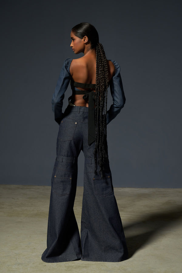 Priyanca Khanna - Lace Trimmed Corset Bustier - Elahe