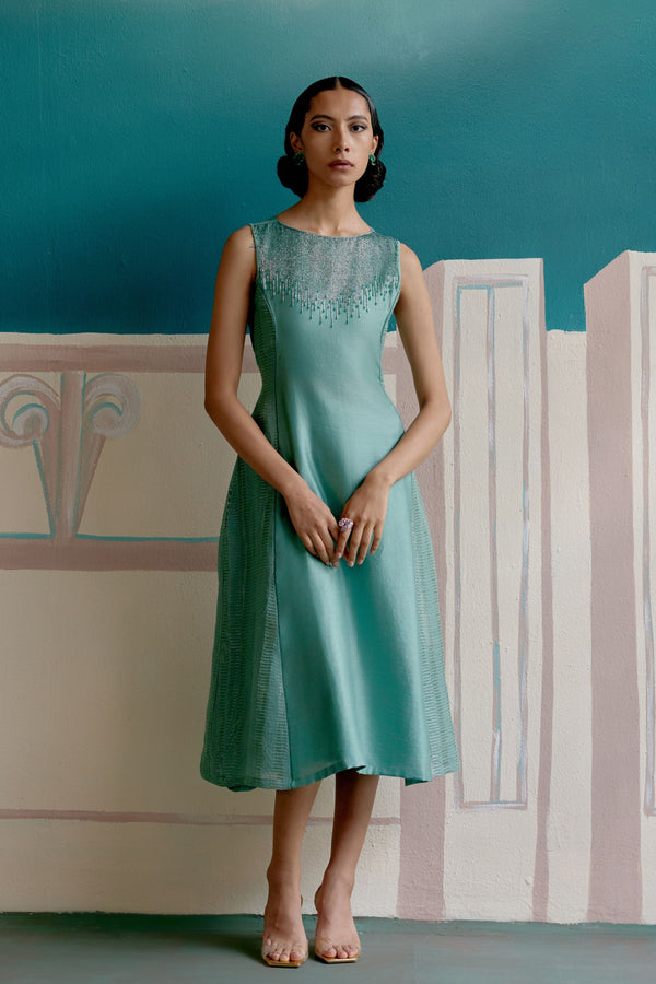 aqua green dress combination Party Lover Midi Impressive / Blue Boutique Meets Fresh Green… A That Feels As aqua green color combinations dress