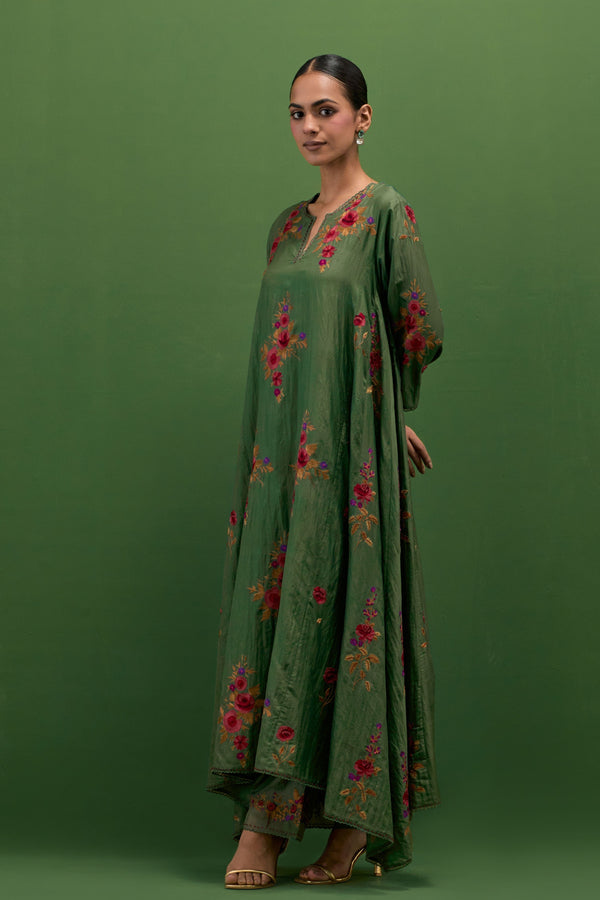 Brie Supima Cotton Green Kurta Set
