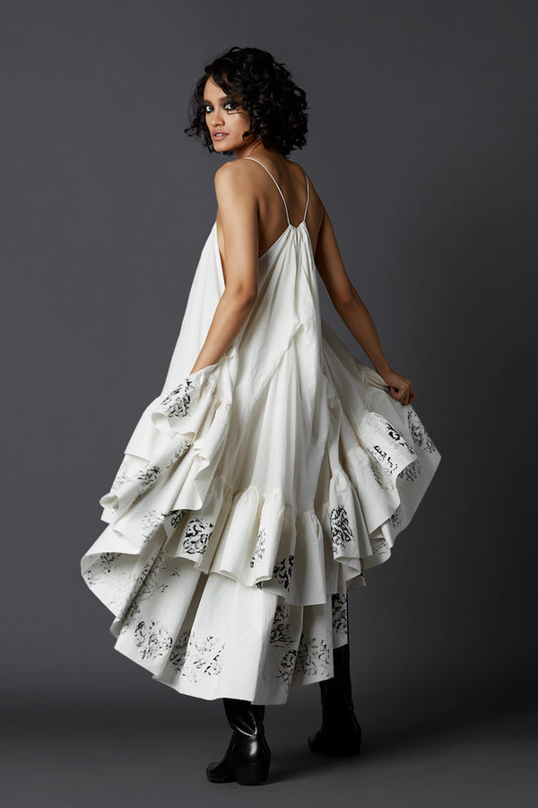 High low frill dress - Elahe