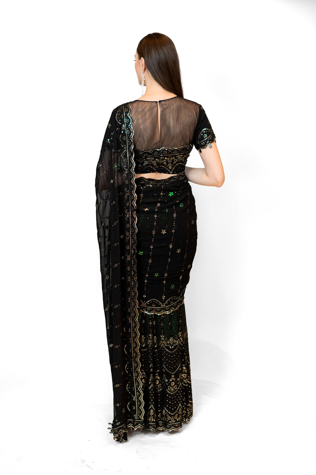 Black Sairaa Sari  Set