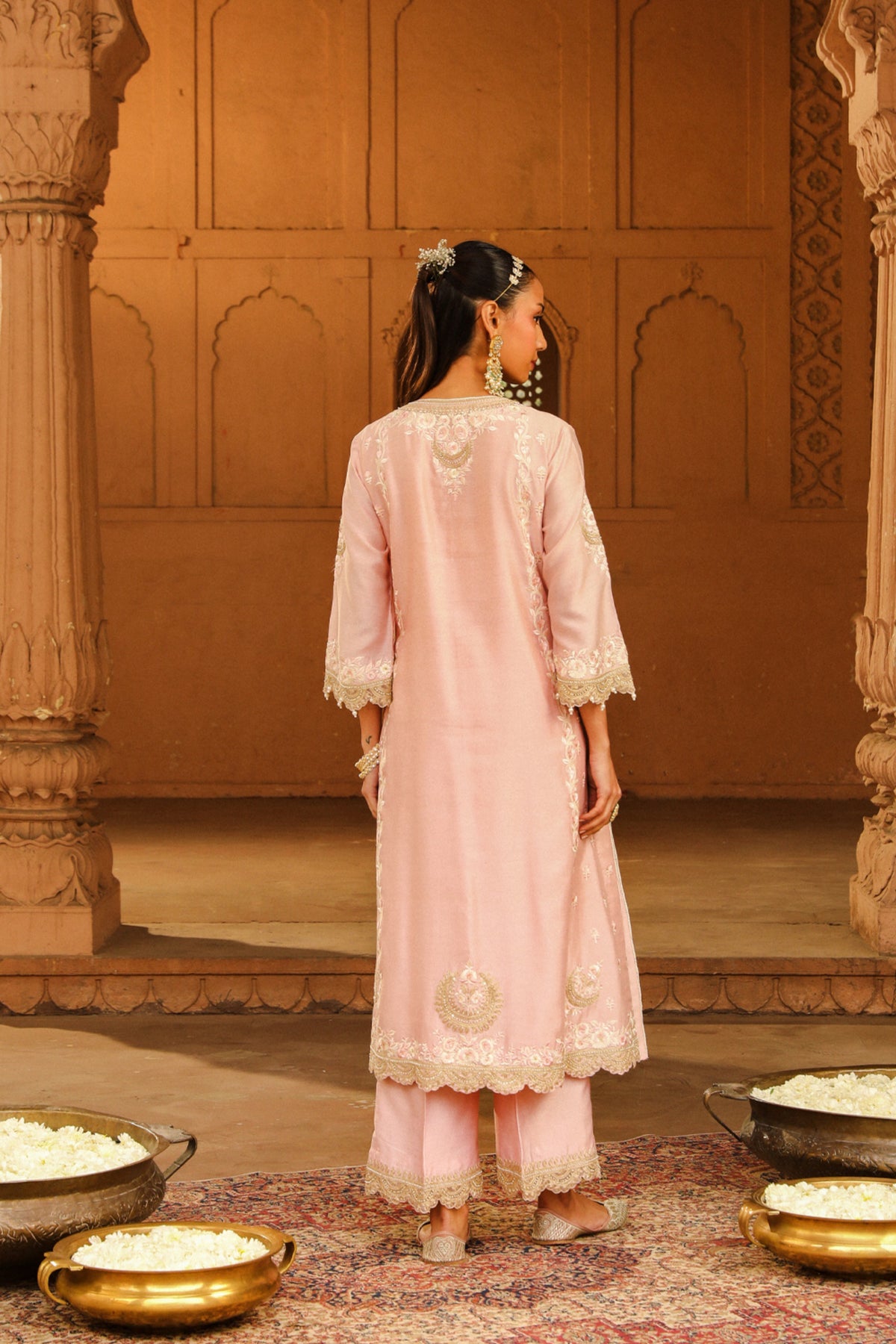 Blush Pink Yasna Kurta Set