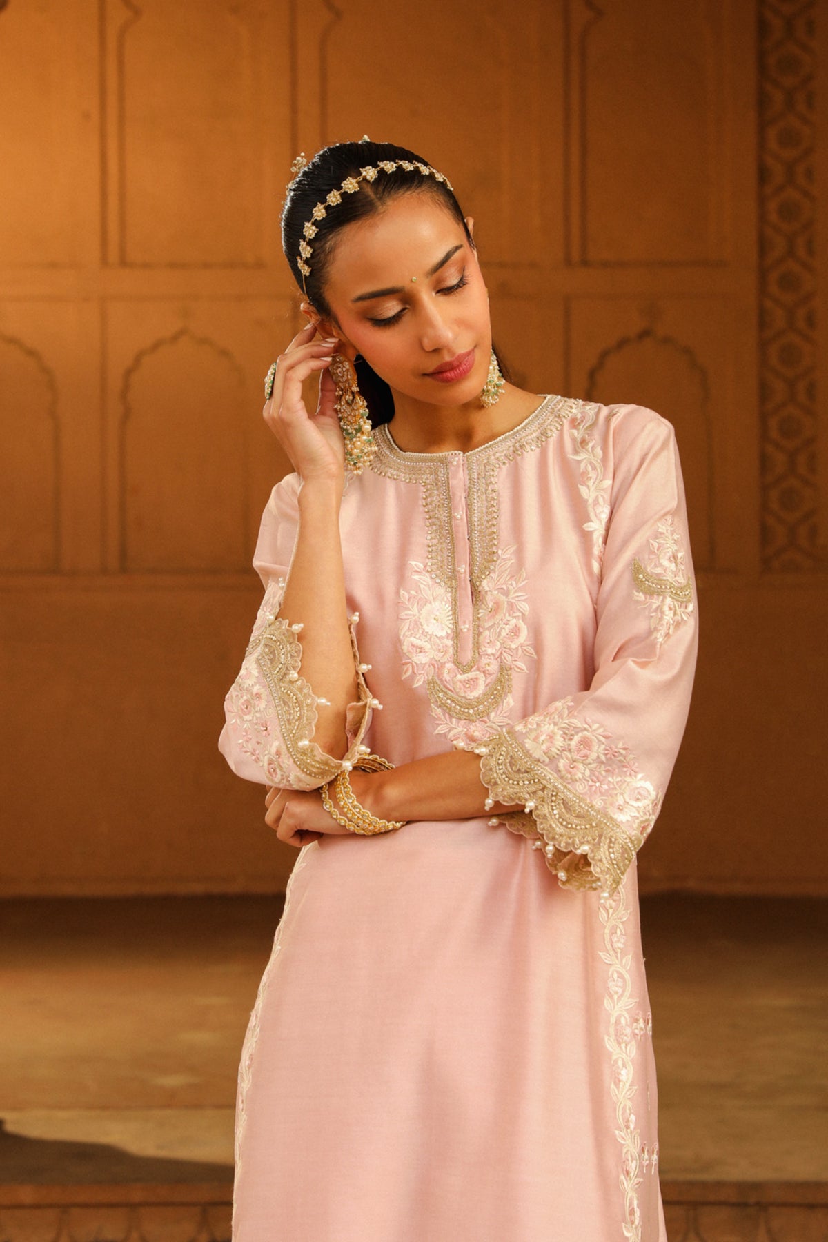 Blush Pink Yasna Kurta Set