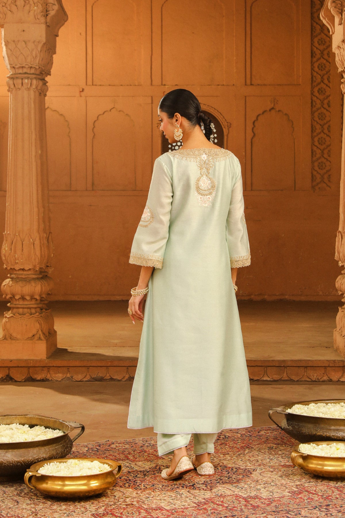 Misty Green Sanvi Kurta Set