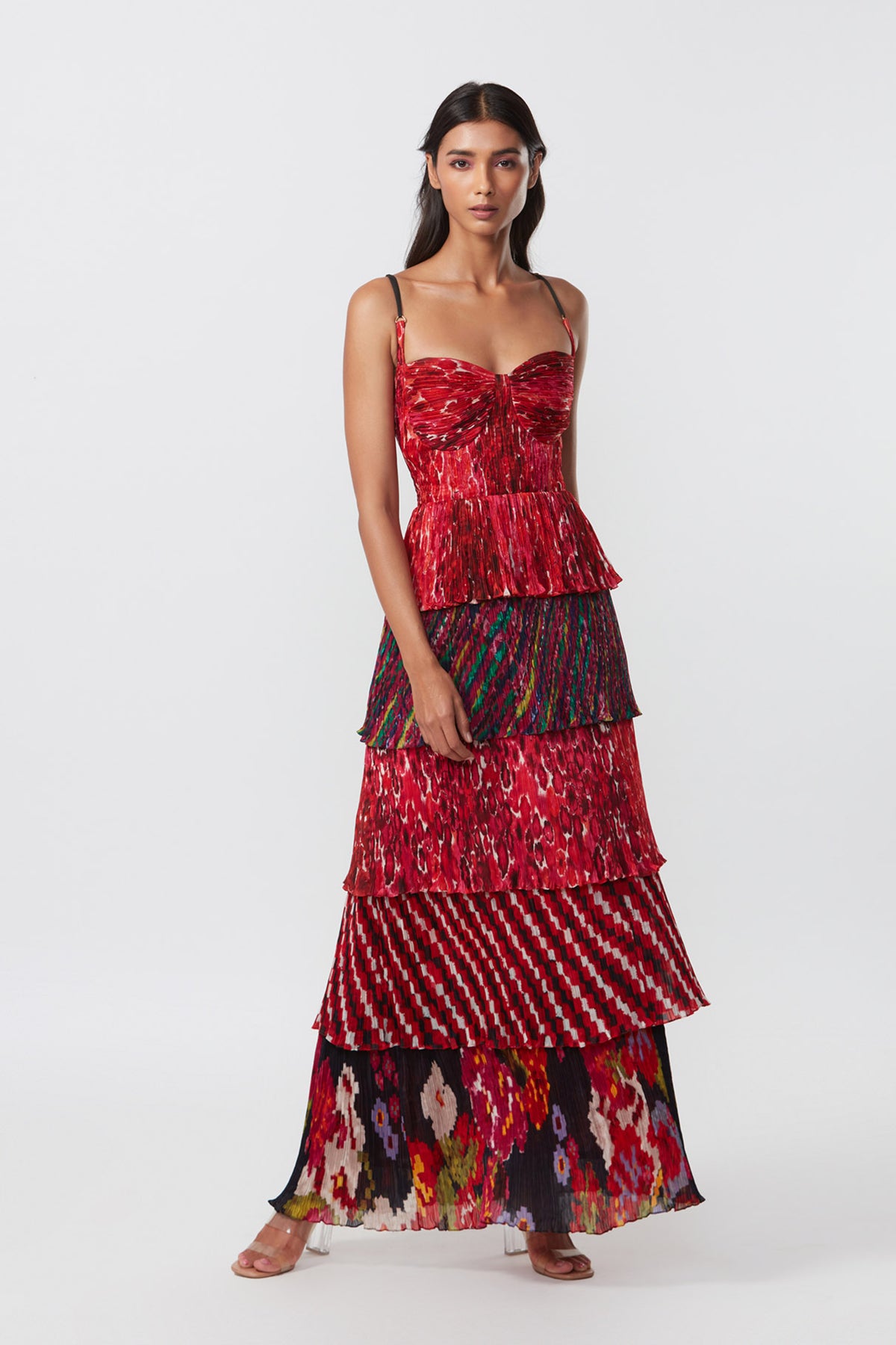 Tier Hand Micro Pleated Dress