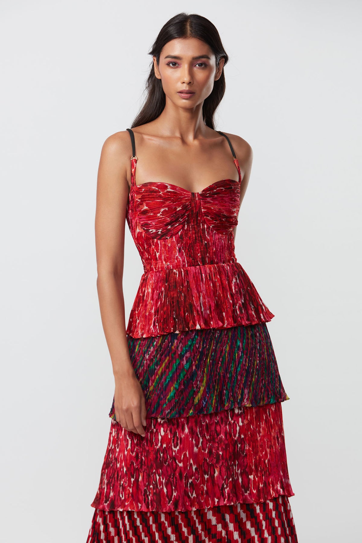 Tier Hand Micro Pleated Dress