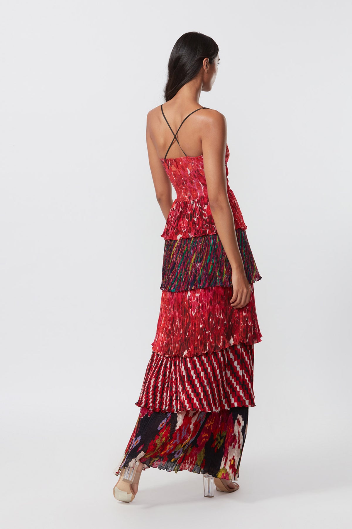 Tier Hand Micro Pleated Dress