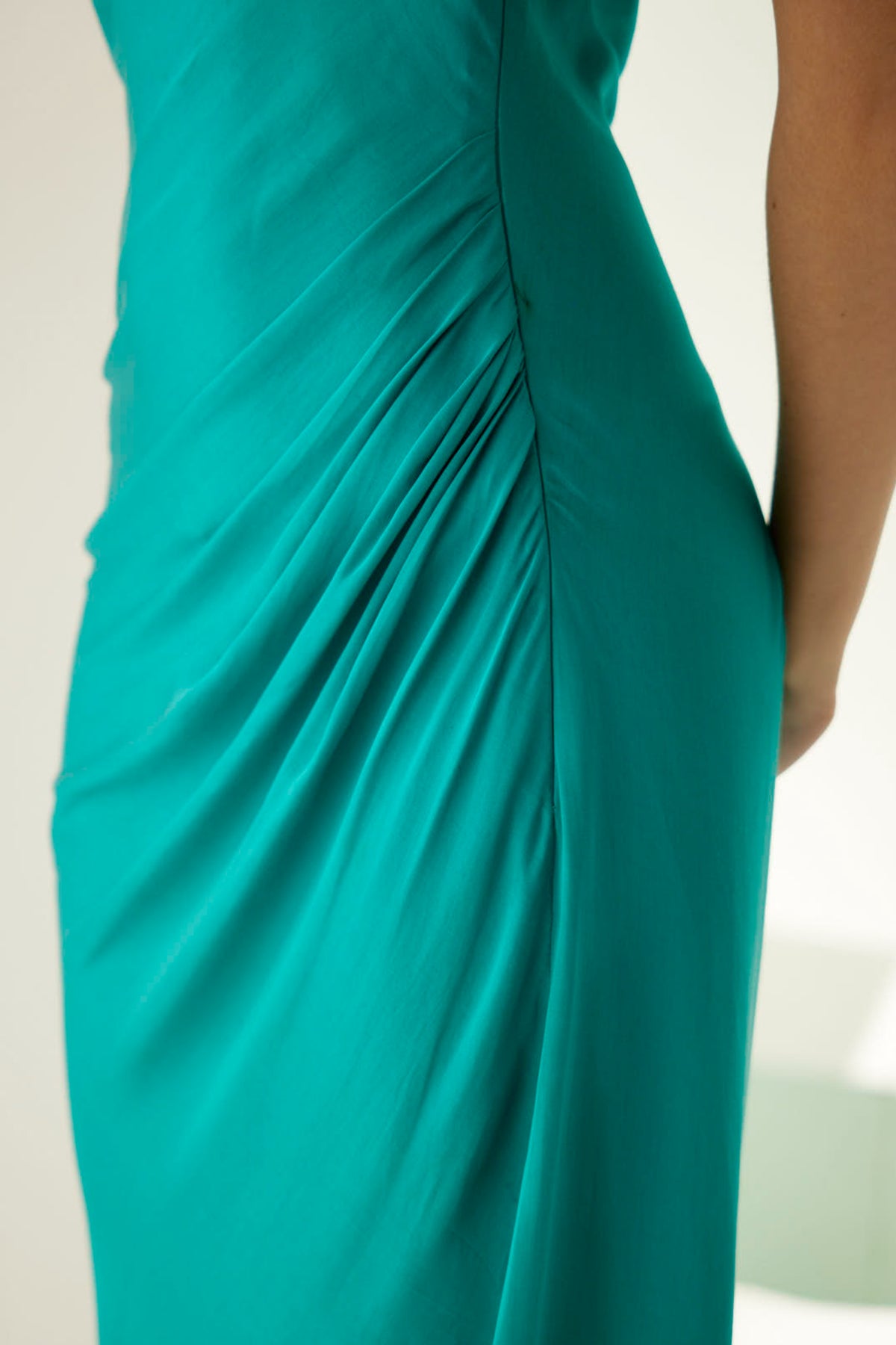 Turquoise Halter Maxi Dress