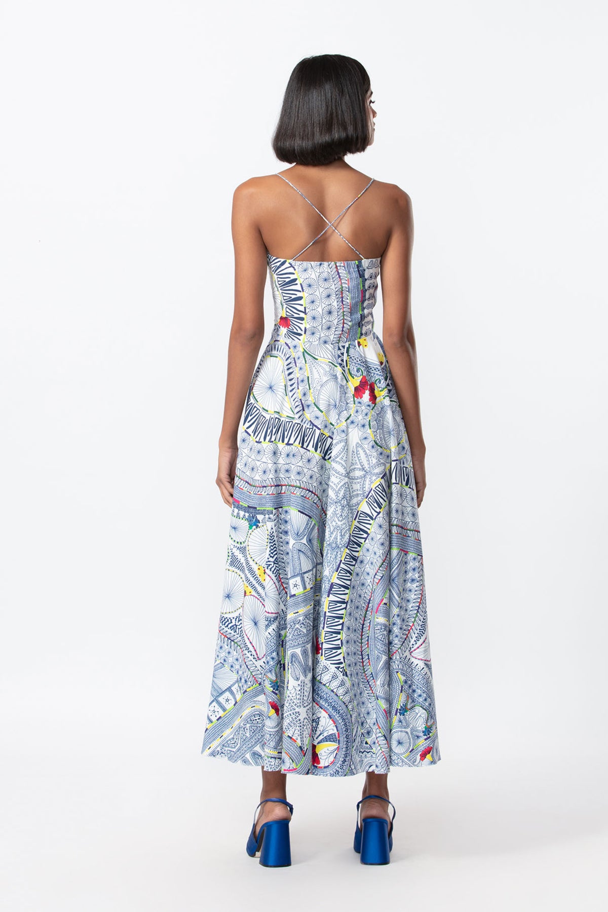 Abstract Print Summer Dress