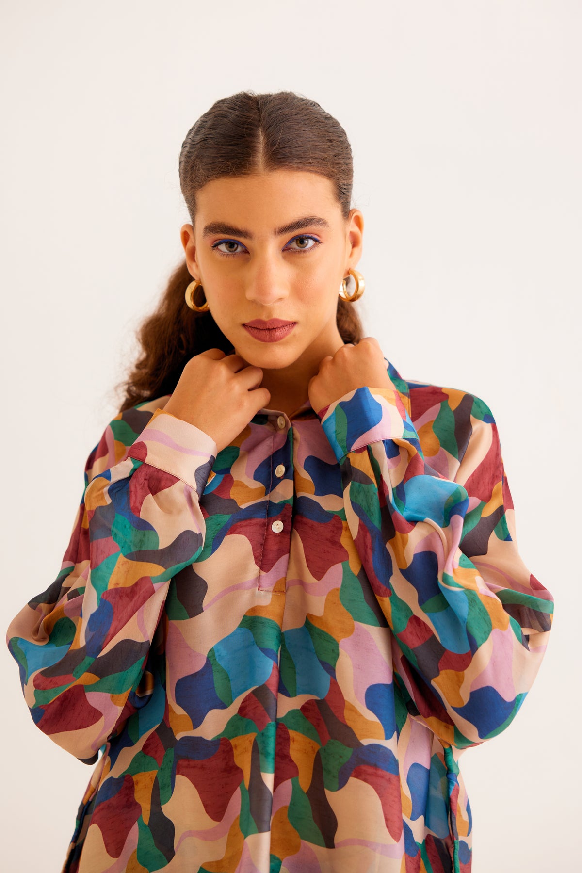 Abstract Printed Pac Shirt