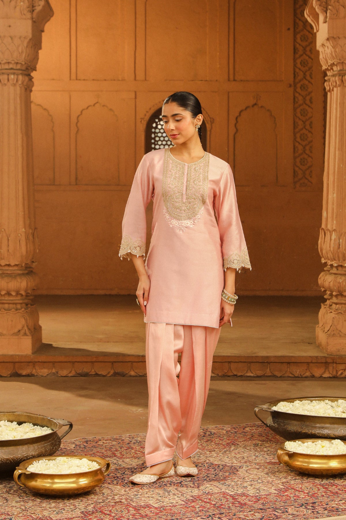 Blush Pink Arisa Kurta Set