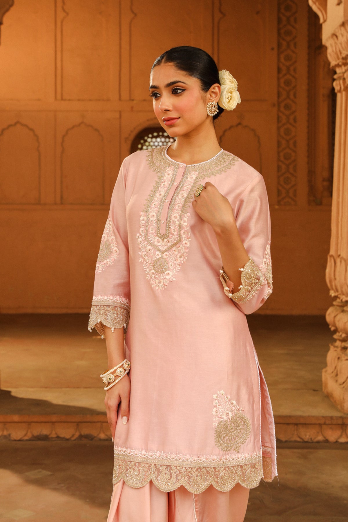 Blush Pink Ernika Kurta Set