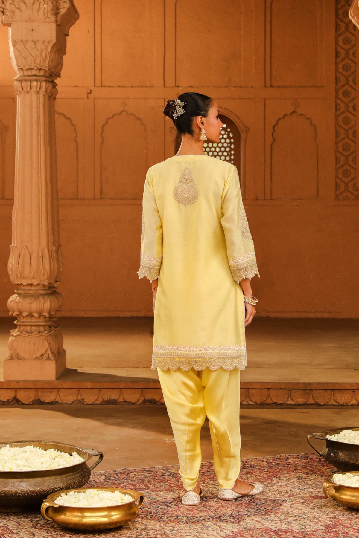 Lemon Yellow Anika Kurta Set