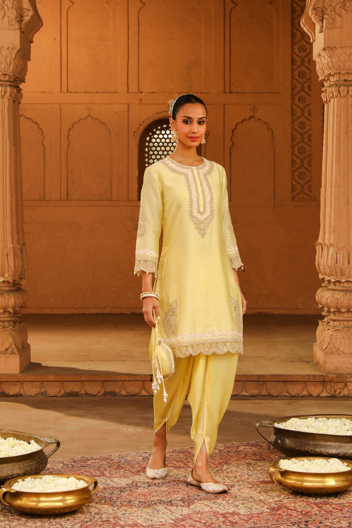 Lemon Yellow Anika Kurta Set