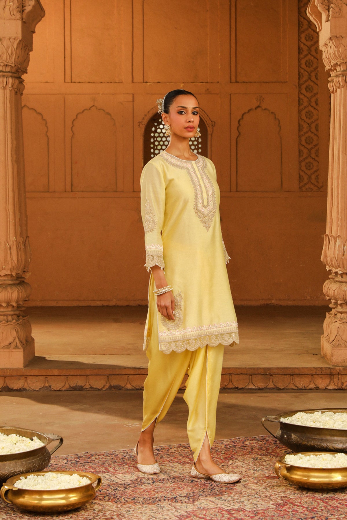 Lemon Yellow Anika Kurta Set