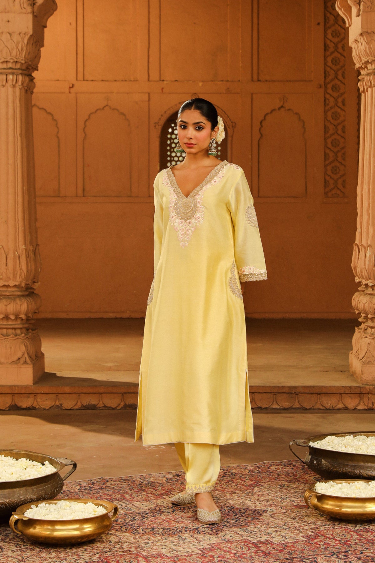 Lemon Yellow Akira Kurta Set