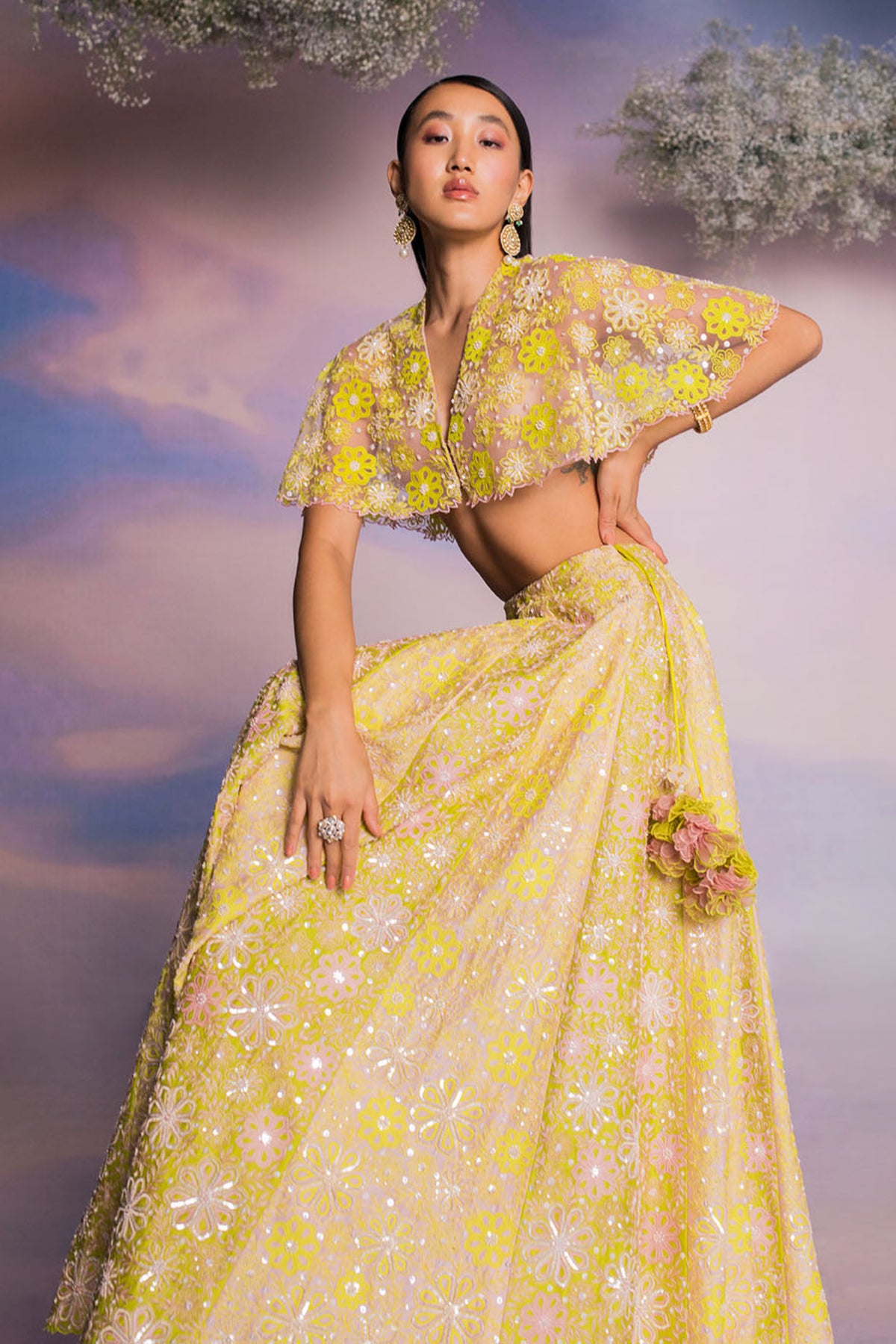 Chanderi Lehenga Set