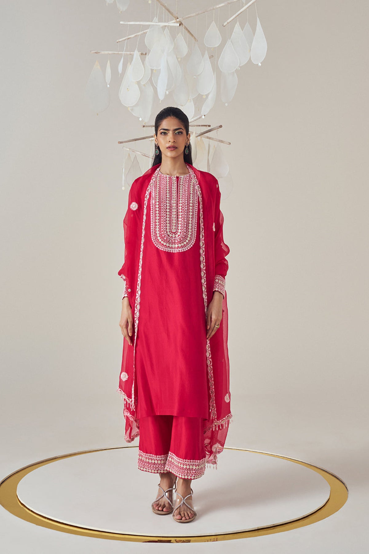 Ruby Red Kurta Set