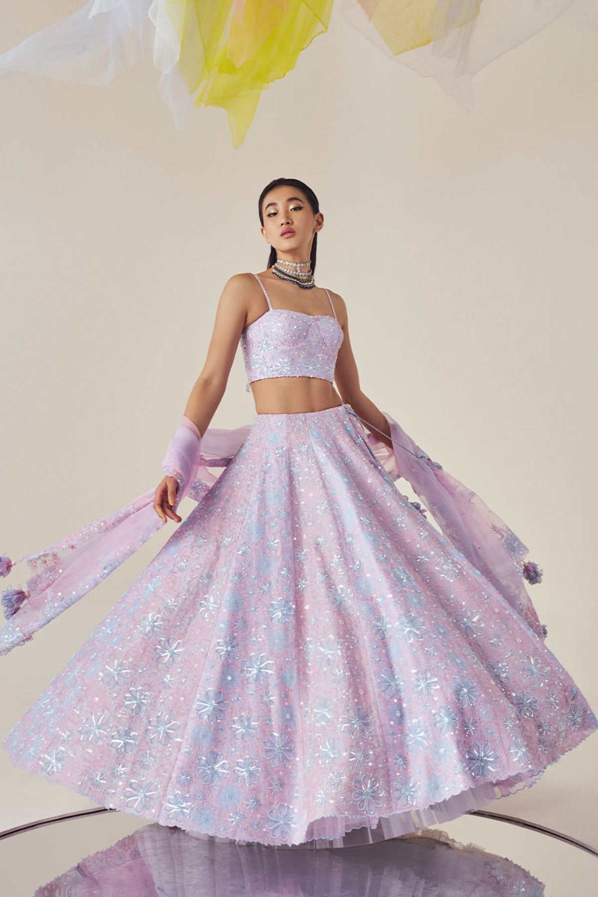 Lilac Lehenga Set