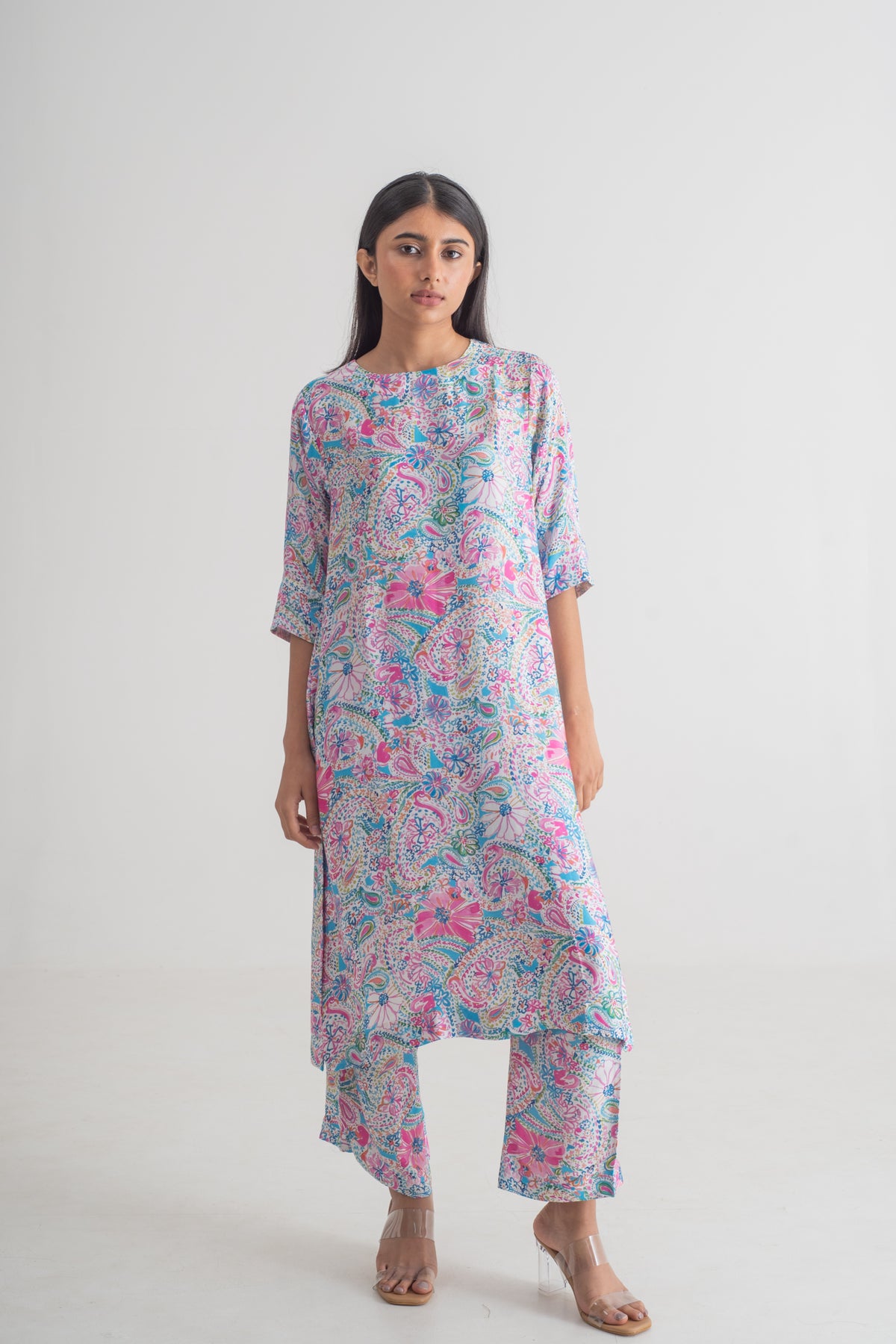 Multicolour Kurta Set