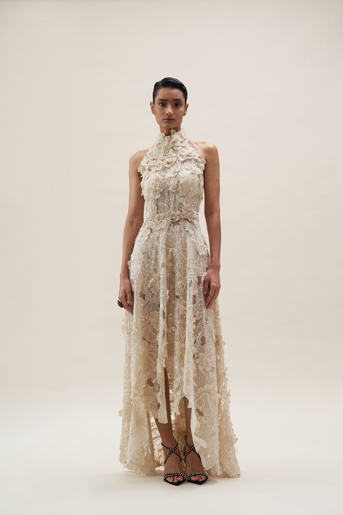 Ivory Hibiscus Bloom Dress