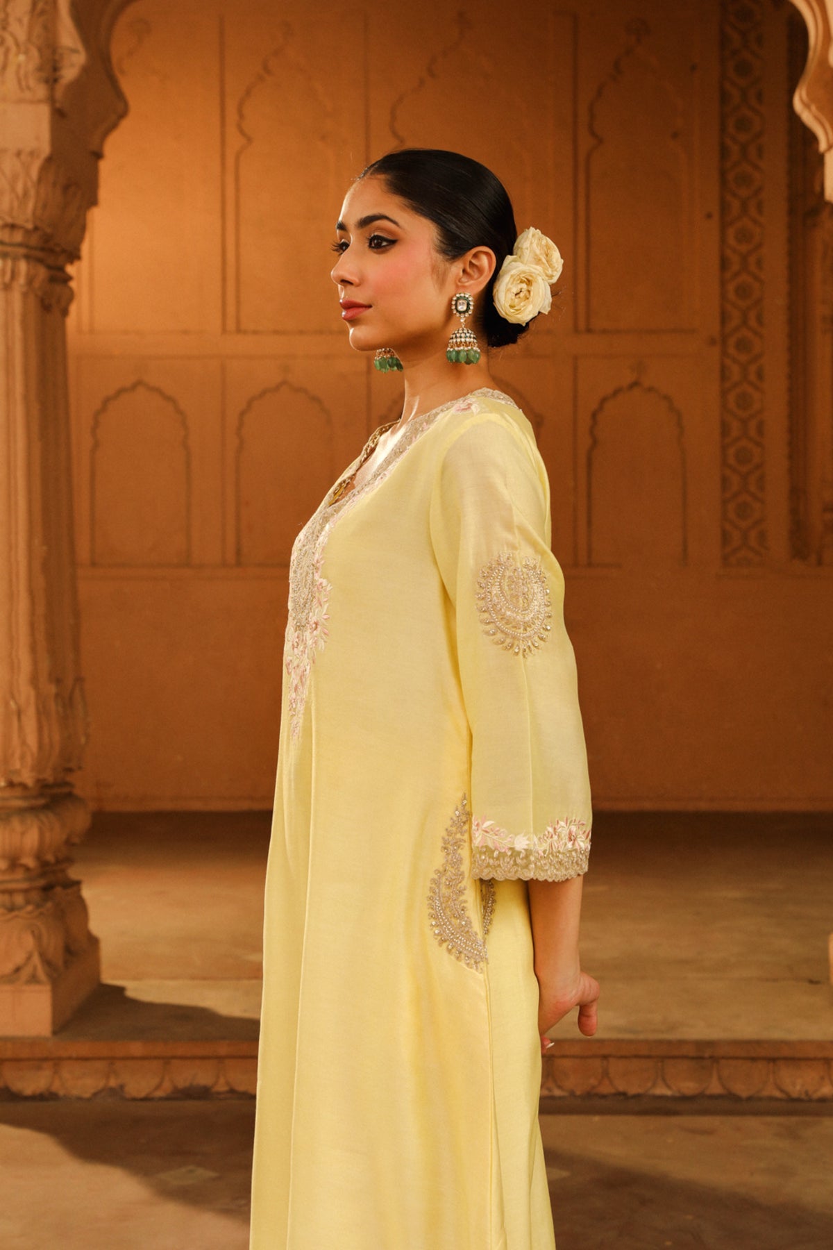 Lemon Yellow Akira Kurta Set