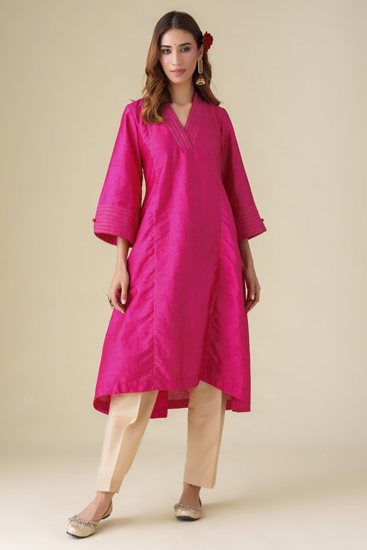 Magenta Kamala Kurta Set