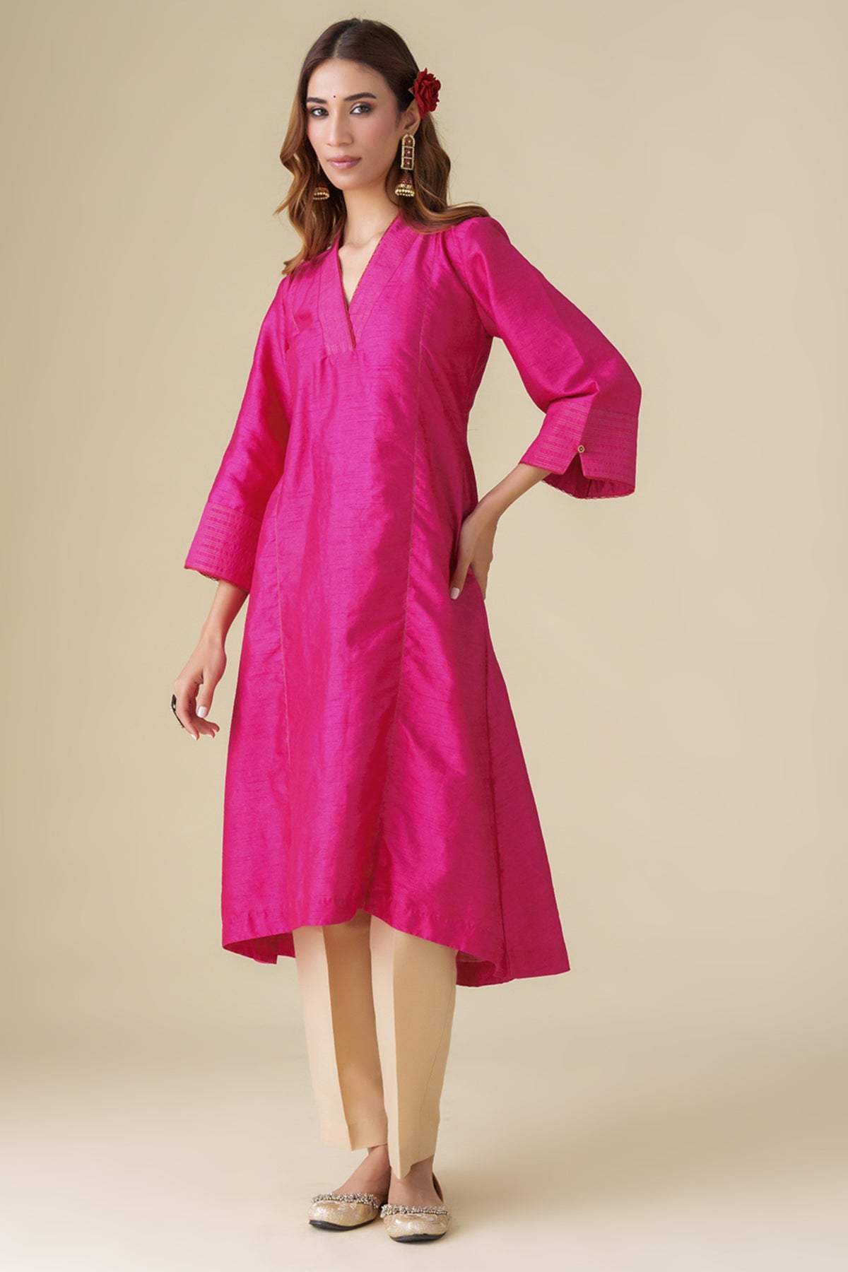 Magenta Kamala Kurta Set