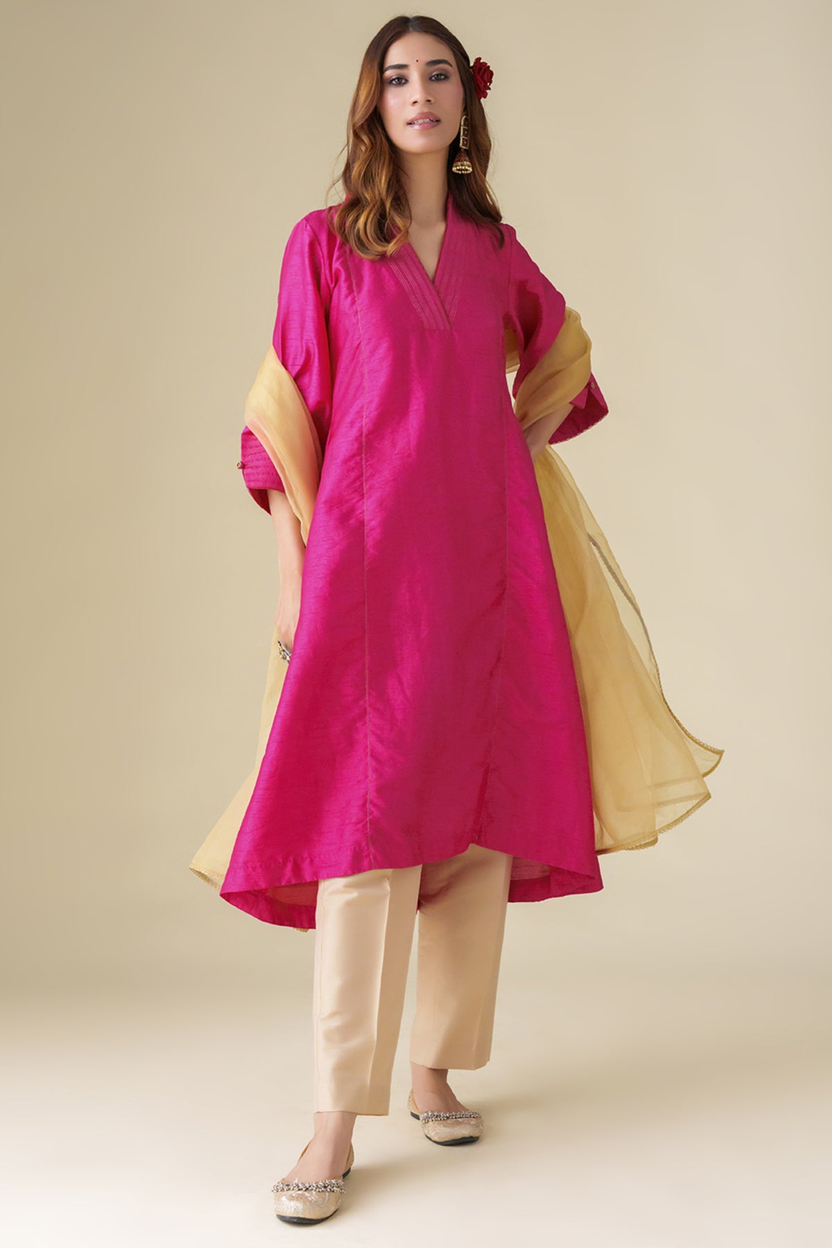 Magenta Kamala Kurta Set