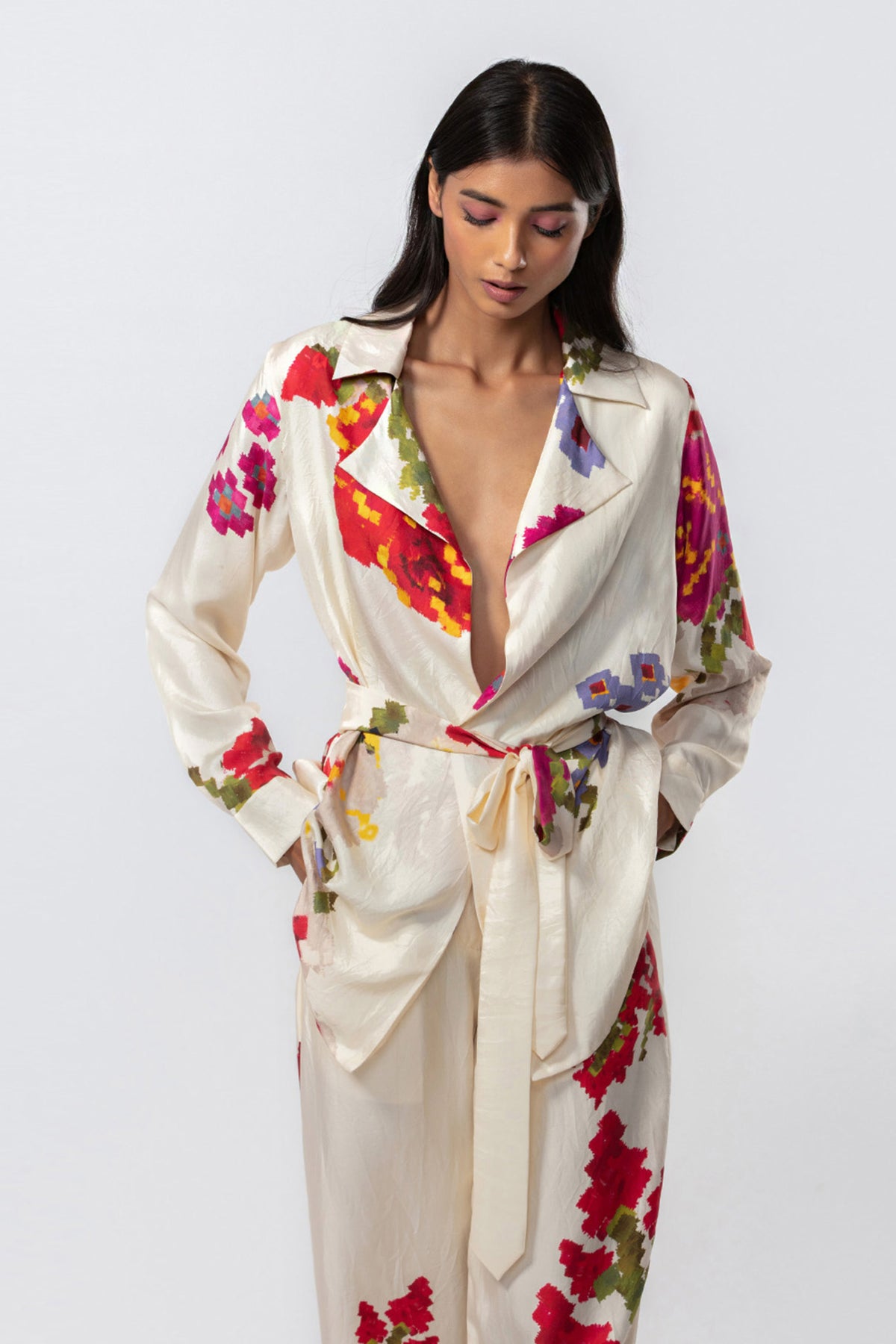 Shirt Styled Collared Co-ord Set