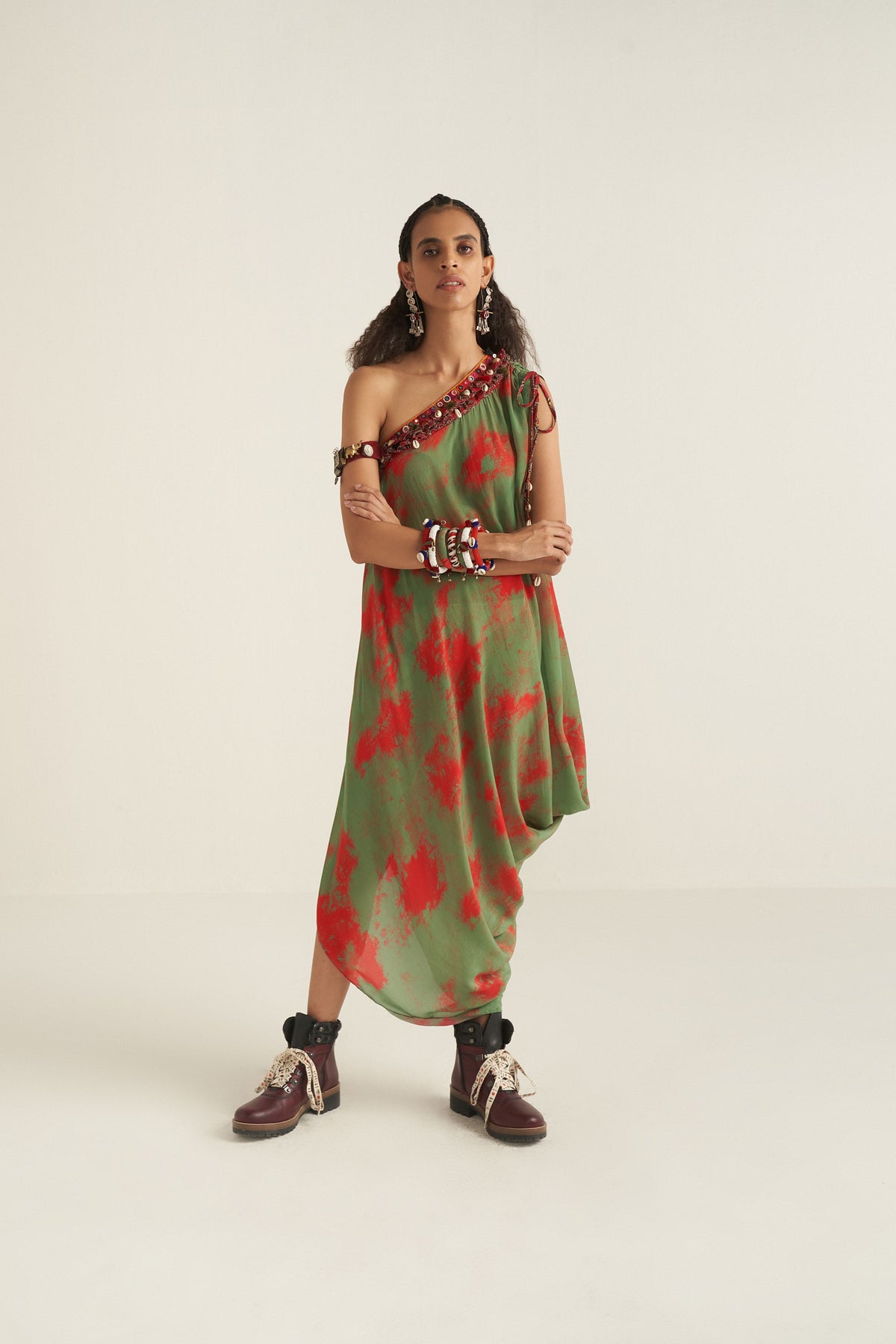 Rasa one shoulder dress
