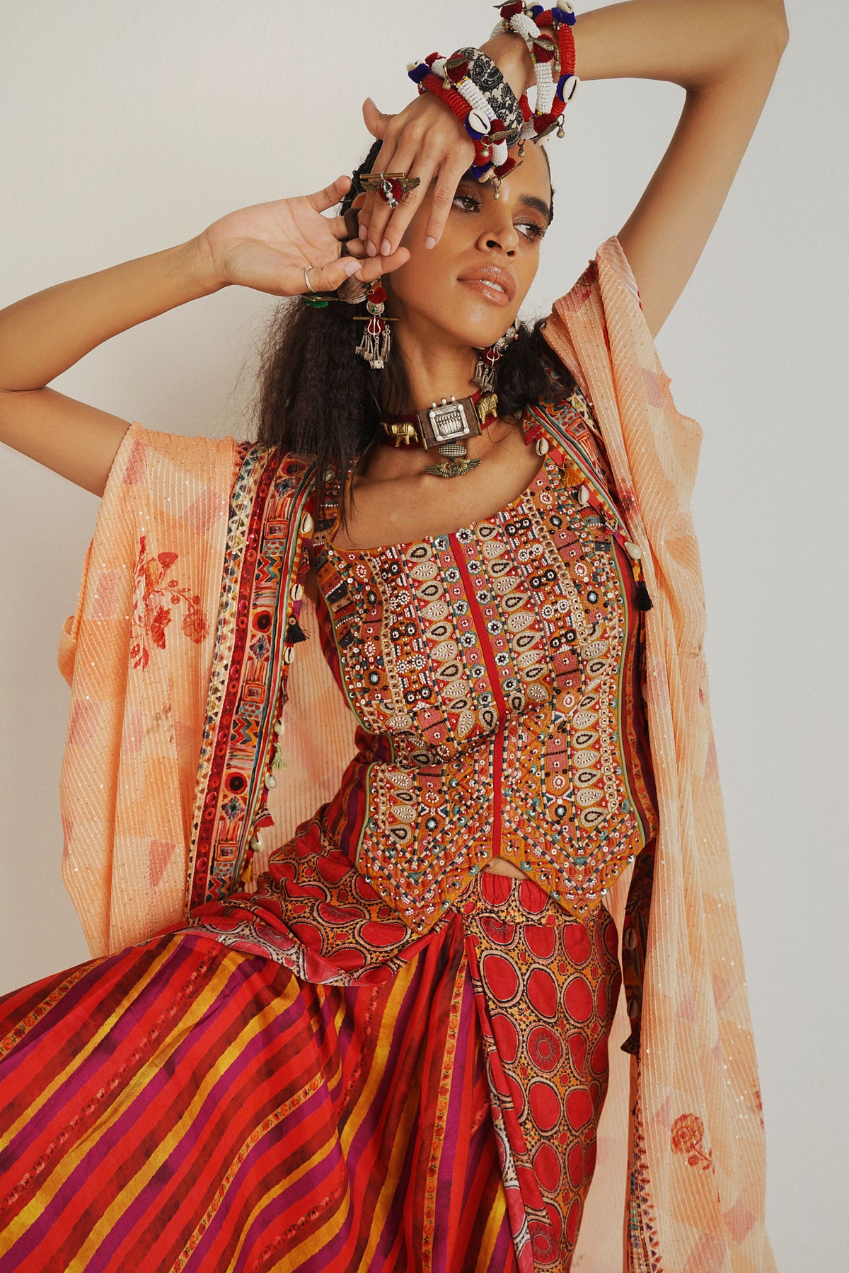 Ritu kaftan jacket set