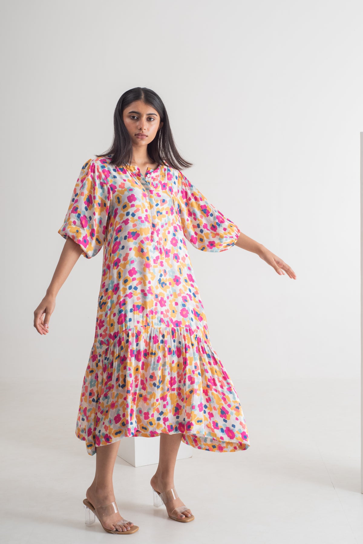 Multicolour Floral Print Dress