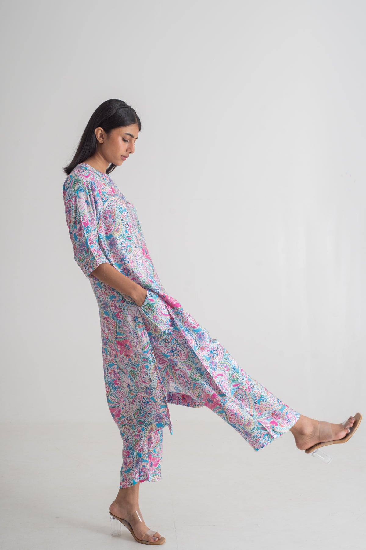 Multicolour Kurta Set