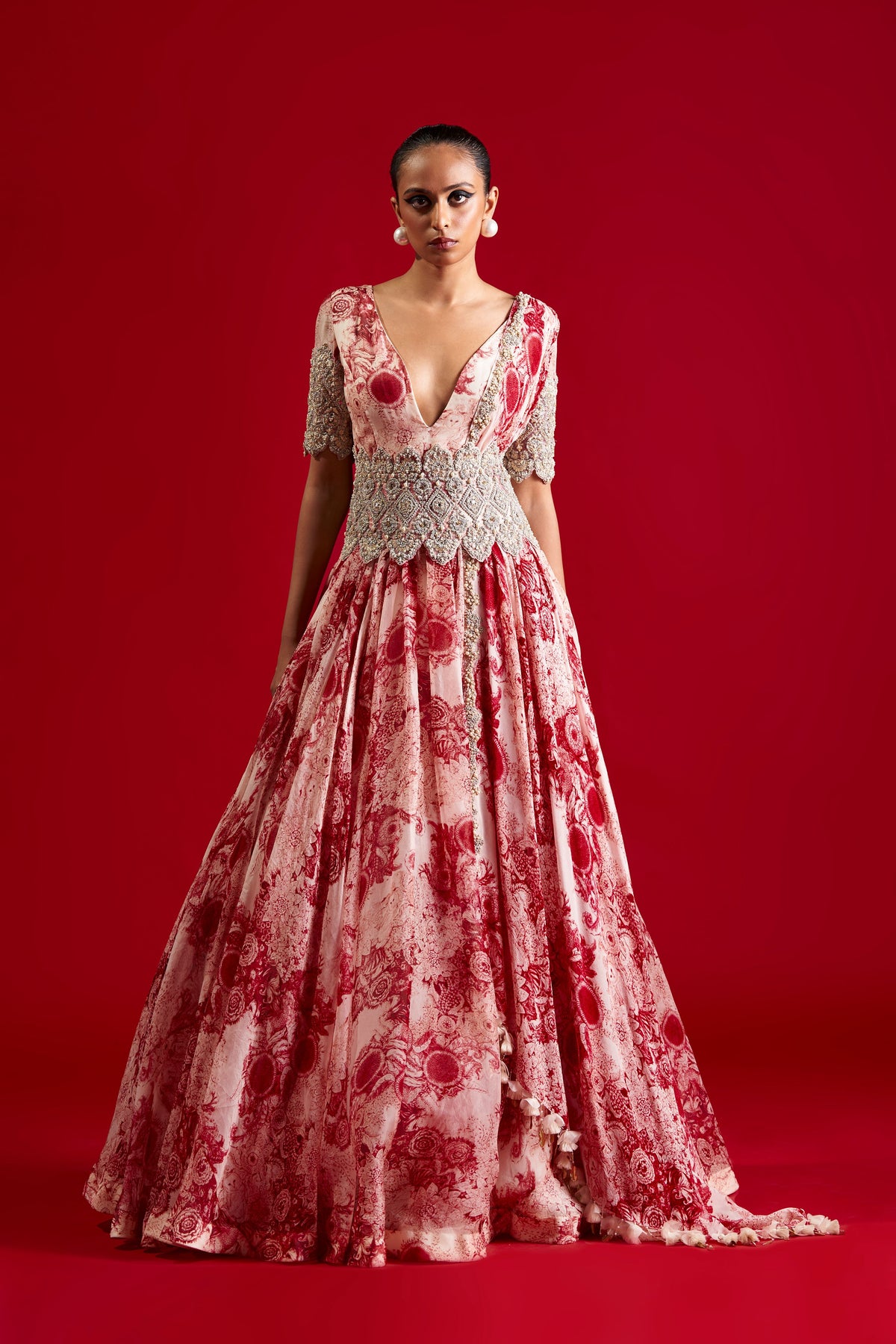 Blossom Belted Anarkali