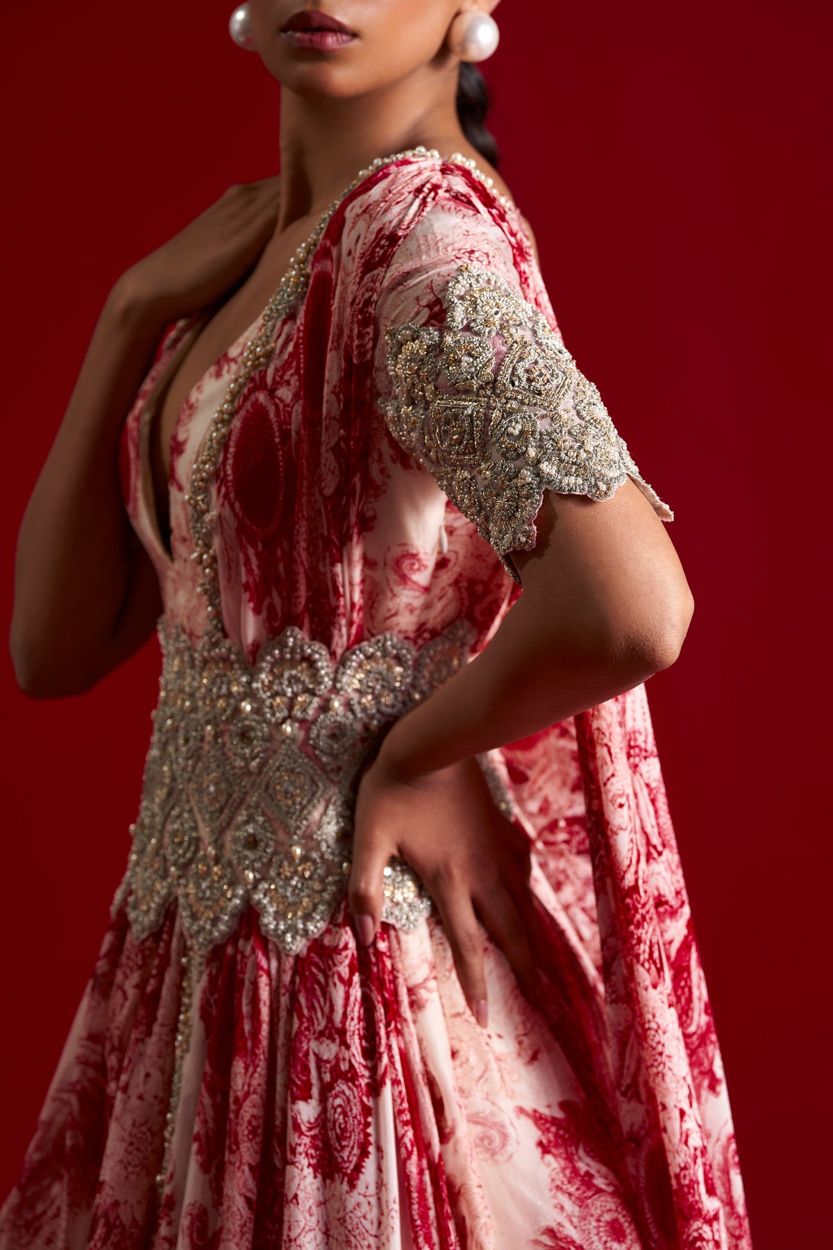 Blossom Belted Anarkali