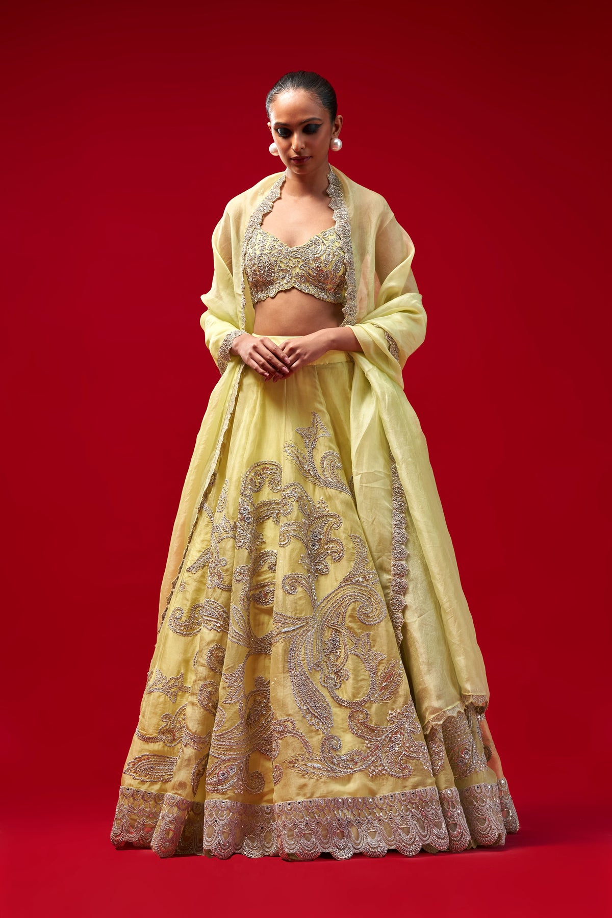 Mint Green Lehenga Set
