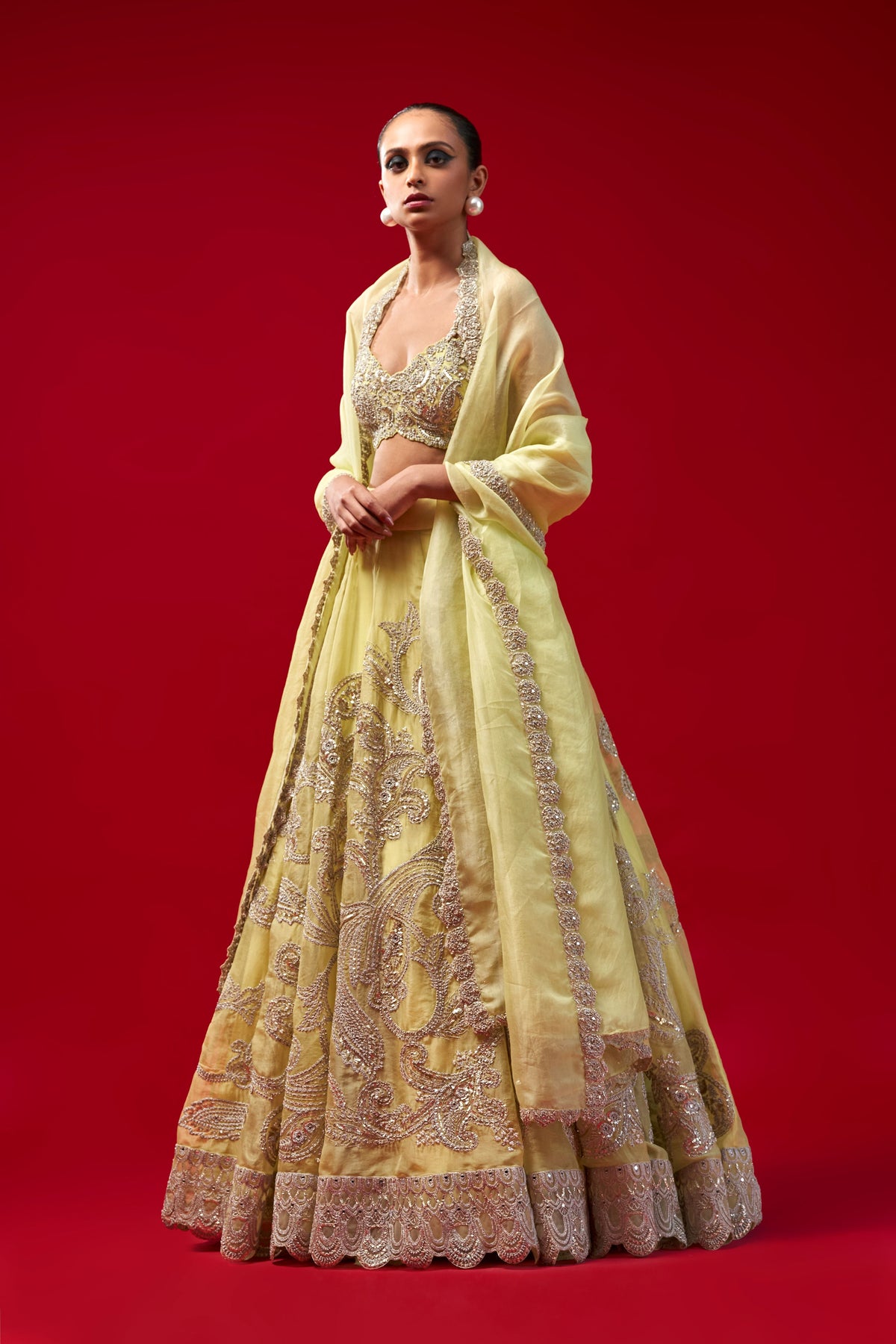 Mint Green Lehenga Set