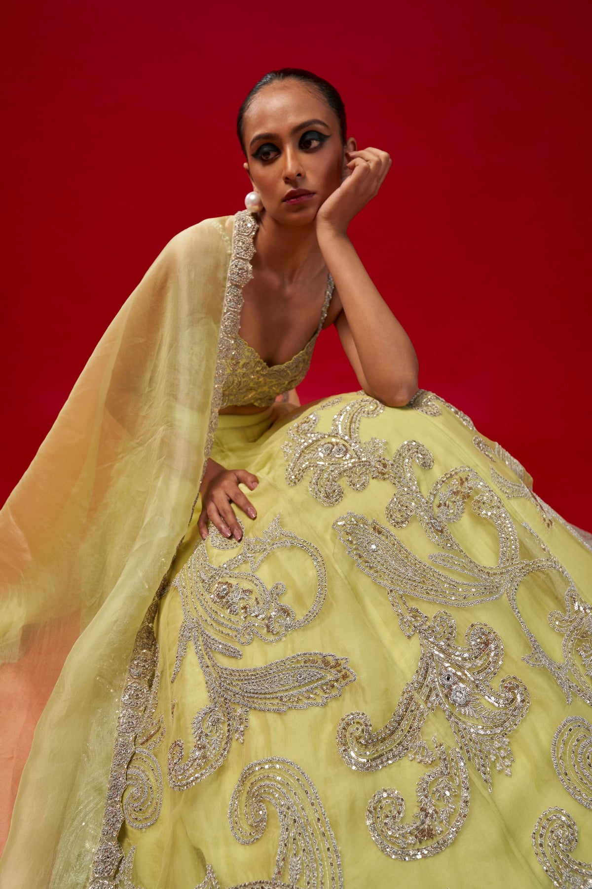 Mint Green Lehenga Set