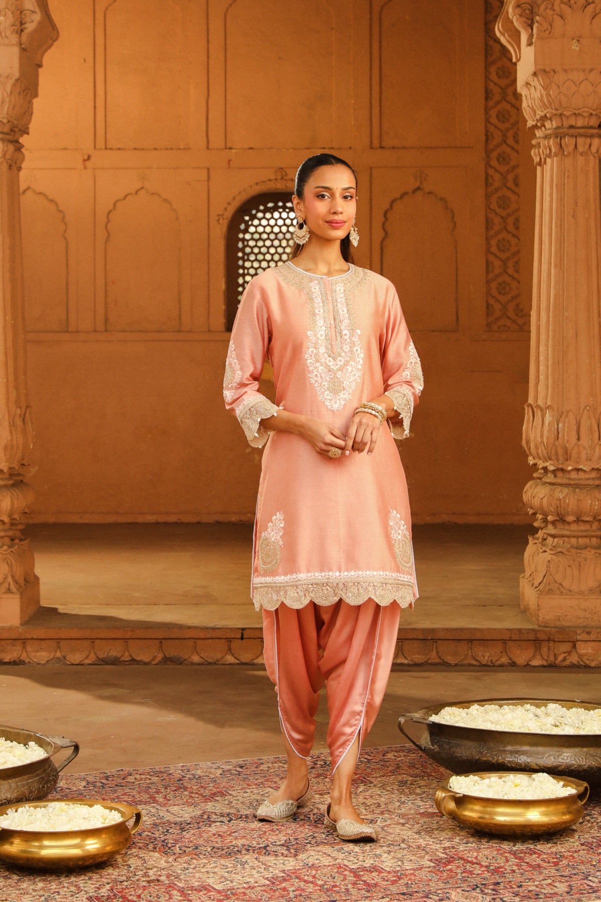 Off-rose Ernika Kurta Set