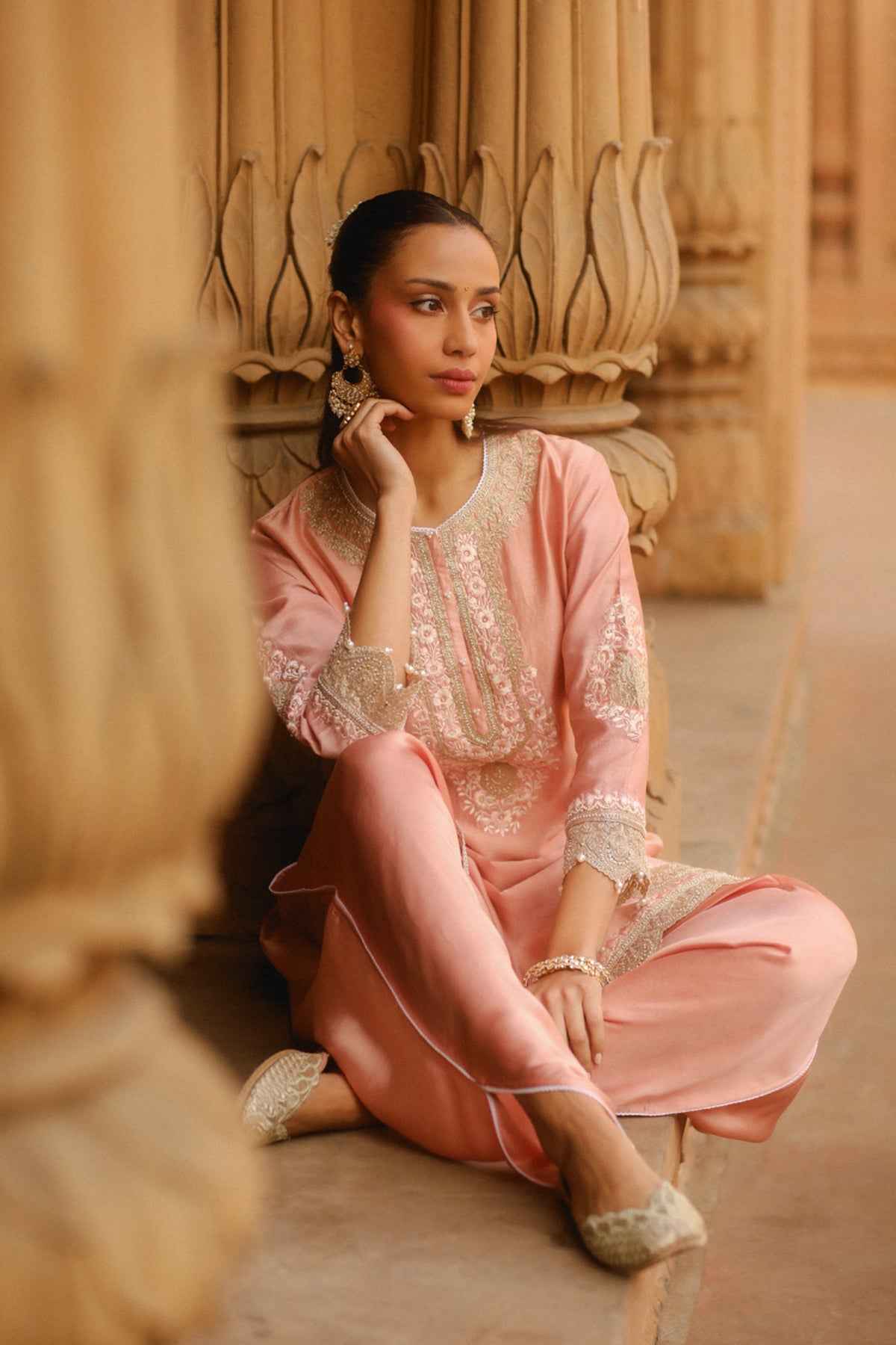 Off-rose Ernika Kurta Set