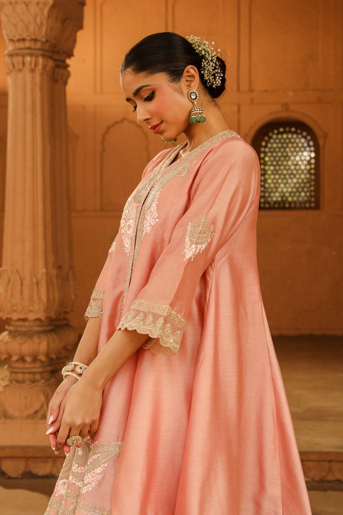 Off-Rose Fajr Kurta Set