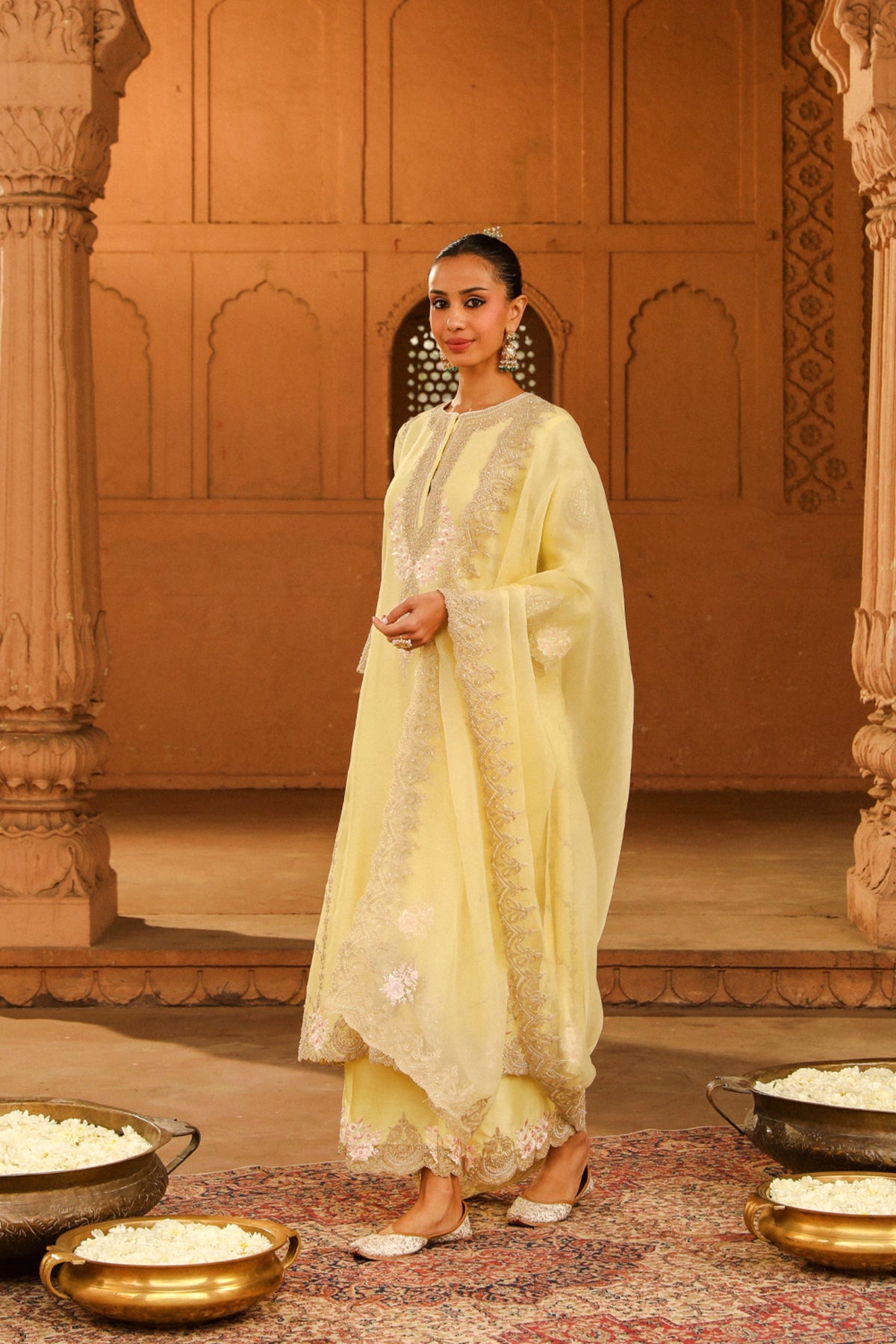 Lemon Yellow Yusra Kurta Set