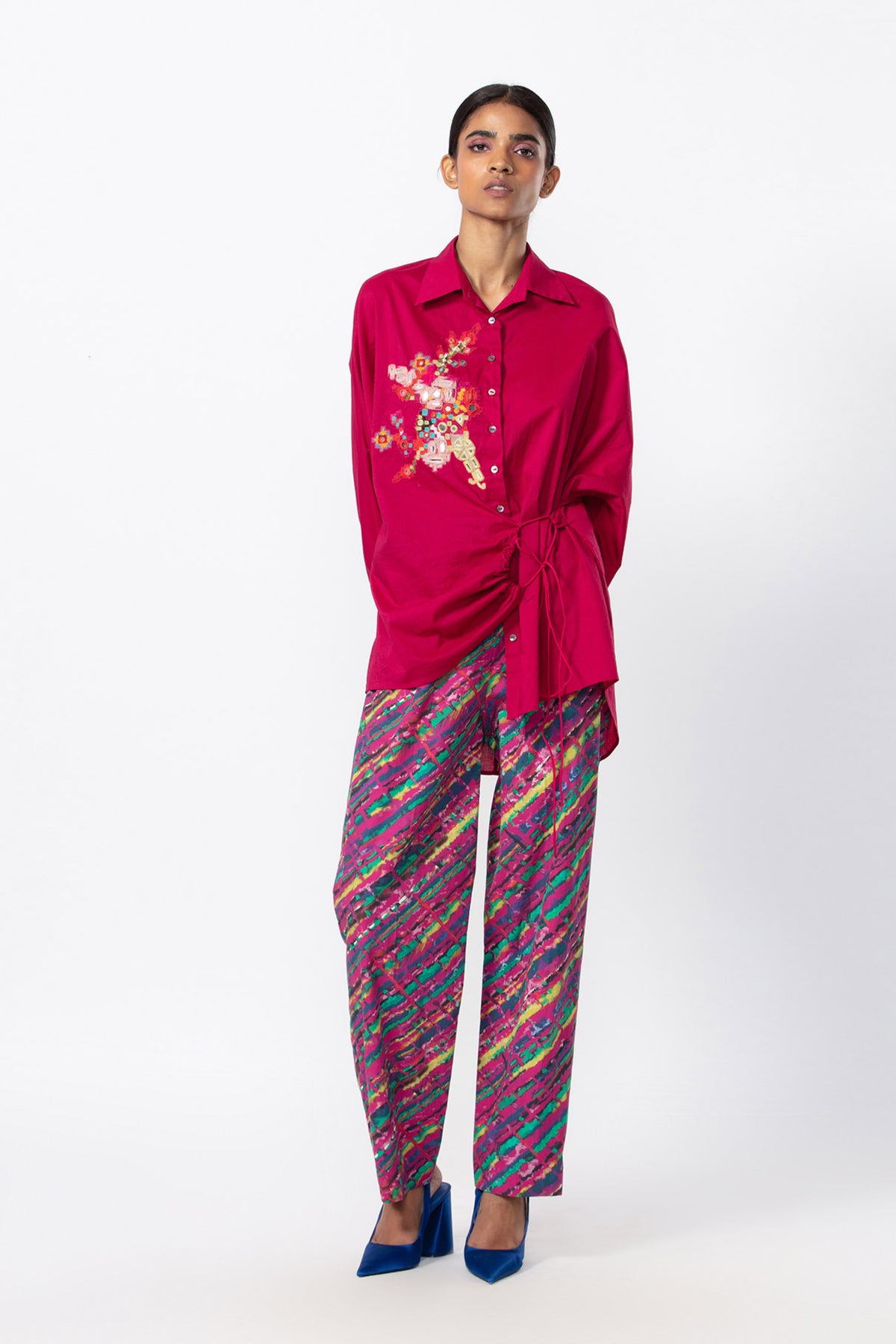 Batwing Side Tie Up Co-ord Set