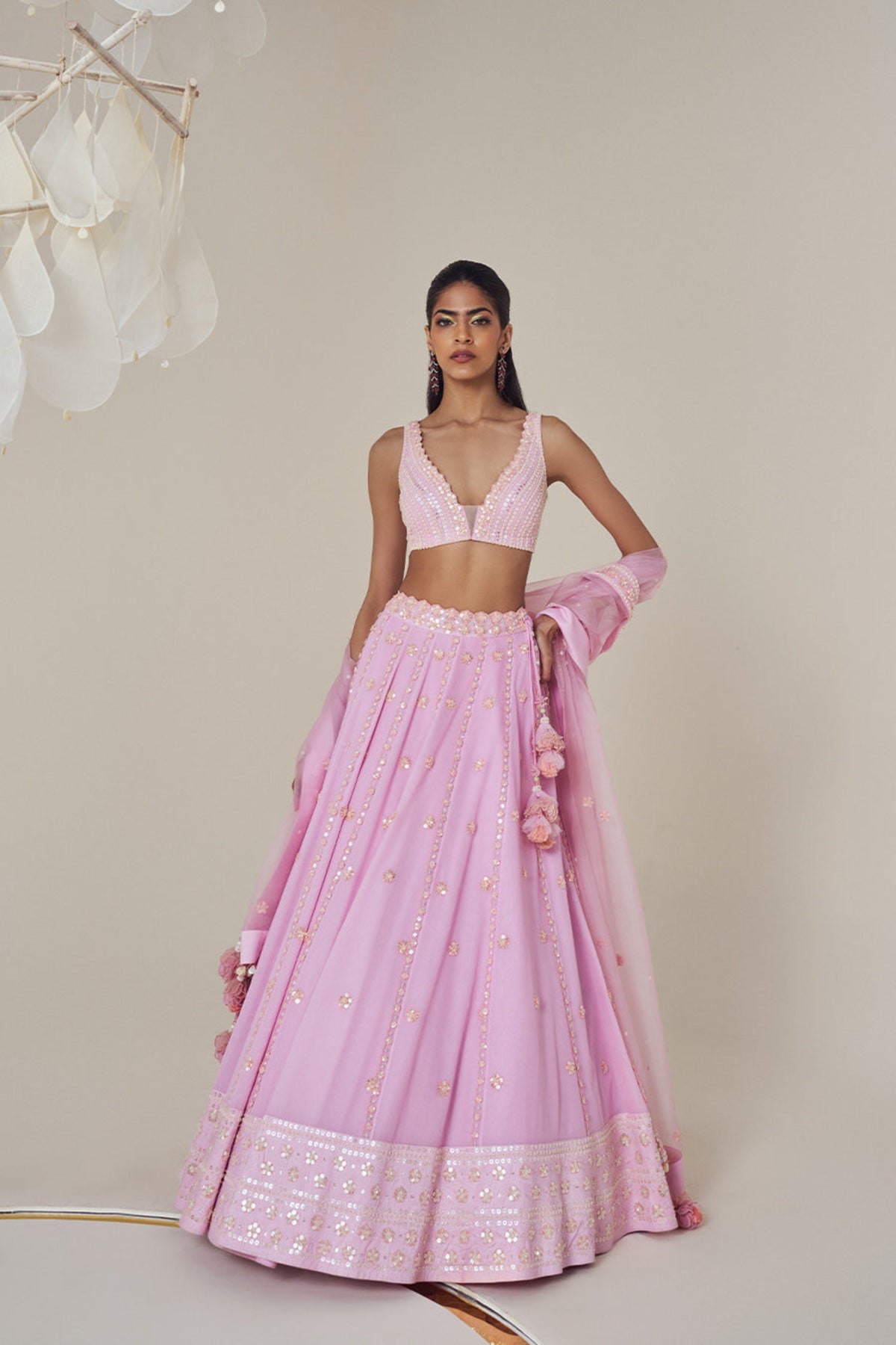 Lilac Lehenga Set