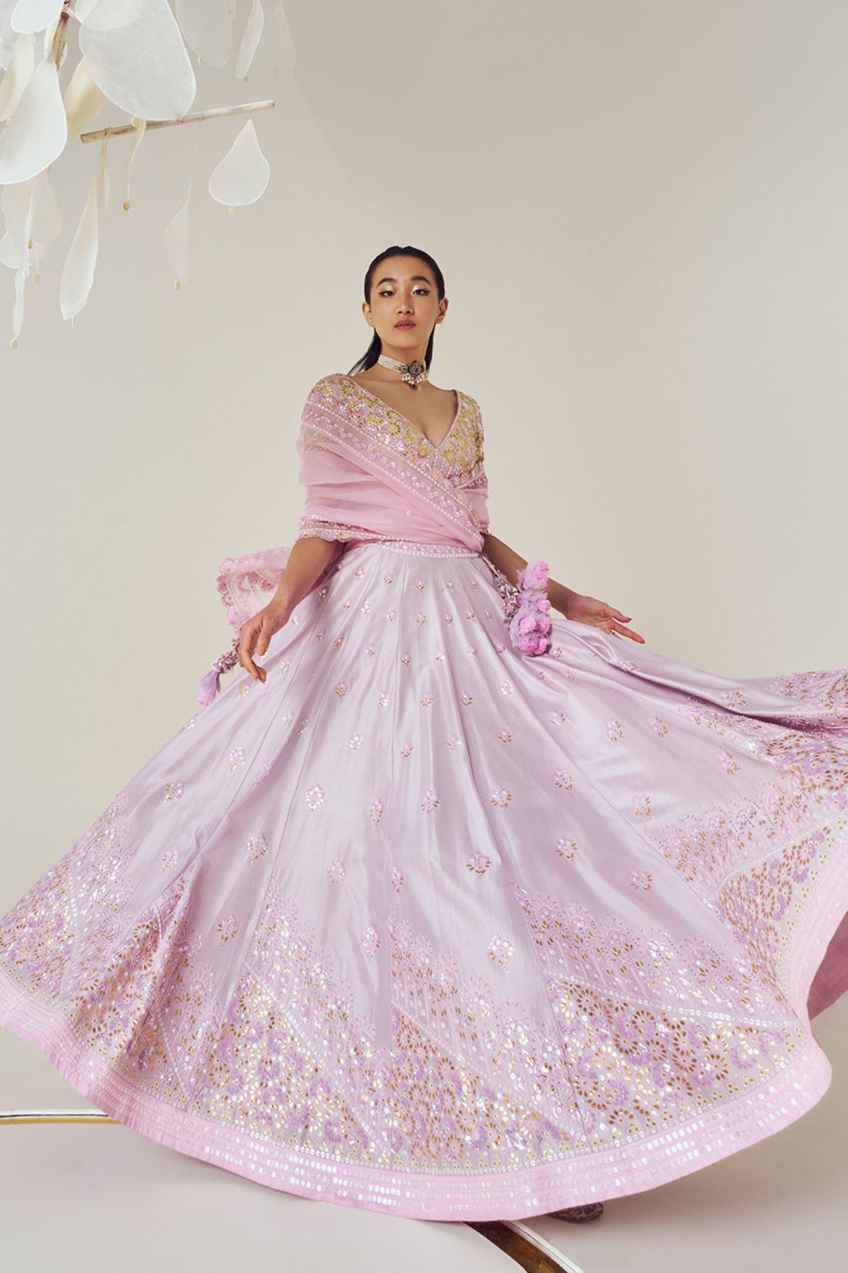 Lavender Lehenga Set