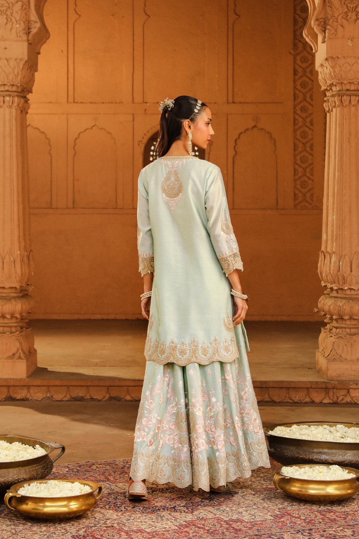 Misty Green Ayda Sharara Set